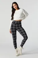 Plaid Zip Pocket Legging