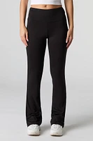 Legging doux à jambe évasée