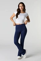 Legging doux à jambe évasée