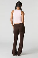 Soft Foldover Waist Flare Legging