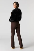 Legging doux Ã  jambe Ã©vasÃ©e