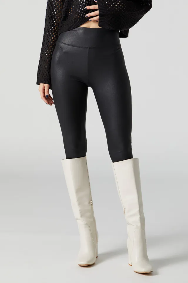 Legging de moto en similicuir