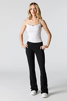 Foldover Waist Flare Pant