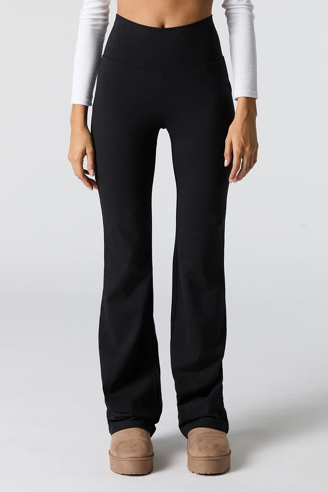 High Rise Wide Waist Flare Legging