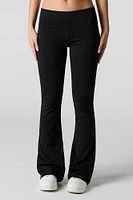 Foldover Waist Flare Legging