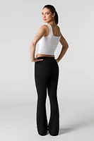 Foldover Waist Flare Legging