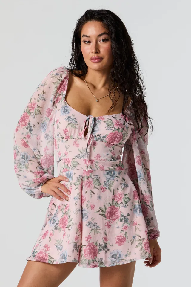 Stitches Milkmaid Long Sleeve Romper