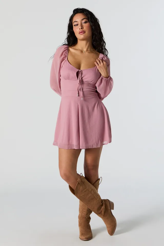 Stitches Milkmaid Long Sleeve Romper