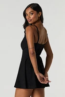 Eyelet Surplice Romper