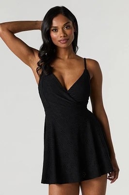 Combi-short à surplis avec oeillets