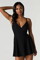 Eyelet Surplice Romper