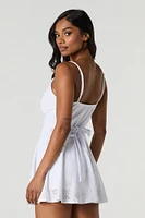 Combi-short à surplis avec oeillets