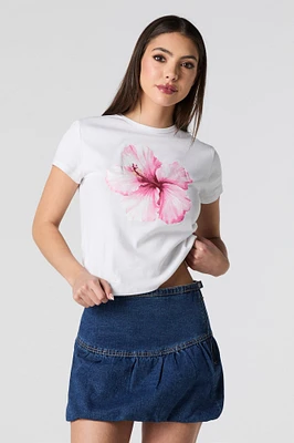 Minijupe à ourlet tulipe en denim