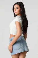 Denim Mini Skort