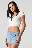 Denim Mini Skort