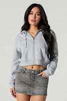 Bow Pocket embroidered Denim Mini Skort