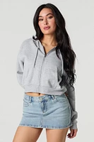 Minijupe-short en denim avec poches arrière brodées