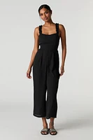 Ruffle Strap Tie Back Jumpsuit