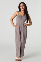 Buttoned Front Jumpsuit