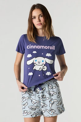 Hello Kitty & Friends T-Shirt Plush Short 2 Piece Pajama Set