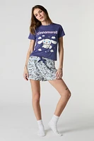 Hello Kitty & Friends T-Shirt Plush Short 2 Piece Pajama Set