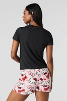 Hello Kitty & Friends T-Shirt Short 2 Piece Pajama Set