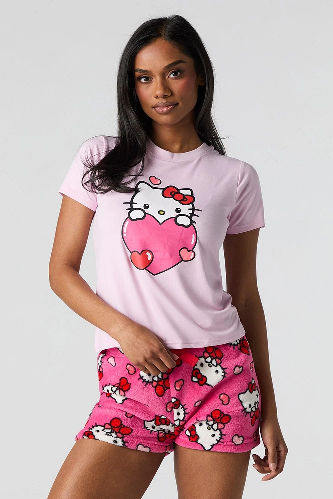 Hello Kitty & Friends T-Shirt Short 2 Piece Pajama Set