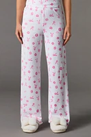 Ensemble pyjama avec débardeur côtelé doux à imprimé Playboy et pantalon