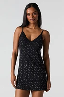 Lace Trim Pajama Dress