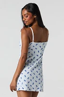 Lace Trim Pajama Dress