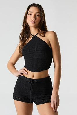 Crochet Drawstring Short