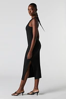 Ribbed Sleeveless Midi Dress