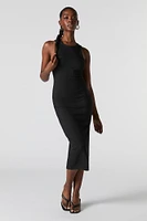 Ribbed Sleeveless Midi Dress