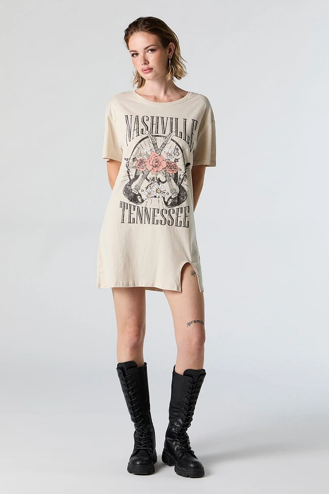 Nashville Tennessee Graphic T-Shirt Dress