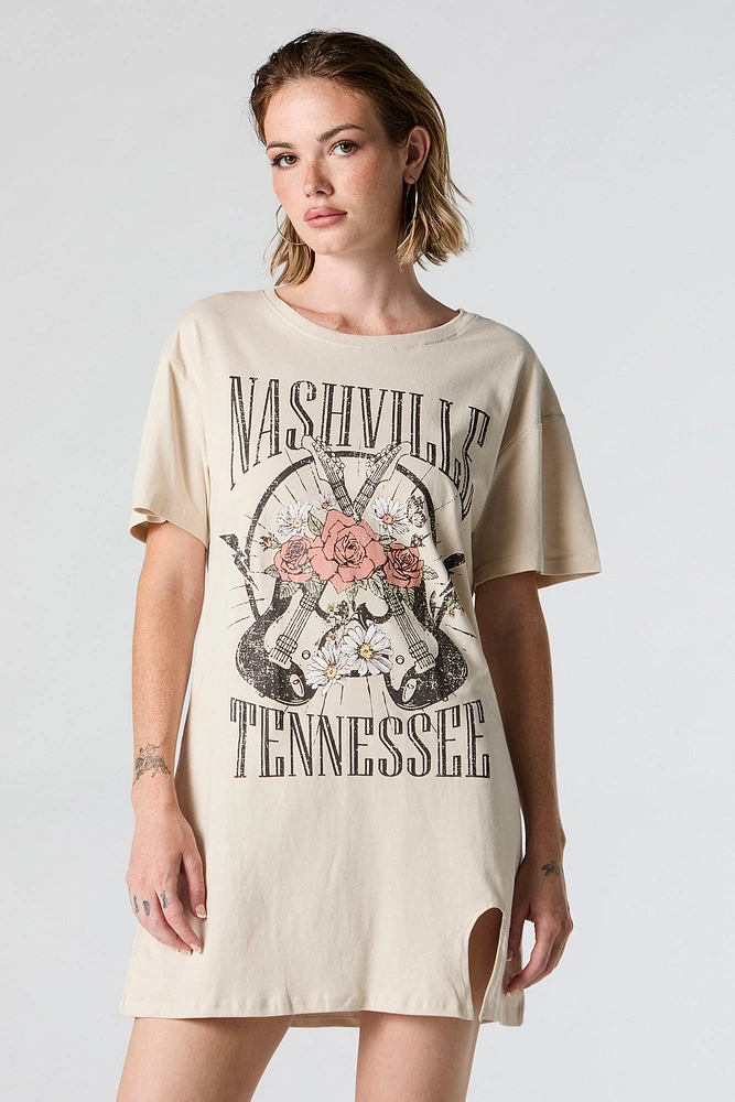Nashville Tennessee Graphic T-Shirt Dress