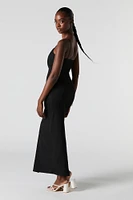 Ribbed Slit Bodycon Maxi Dress