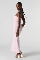 Ribbed Slit Bodycon Maxi Dress