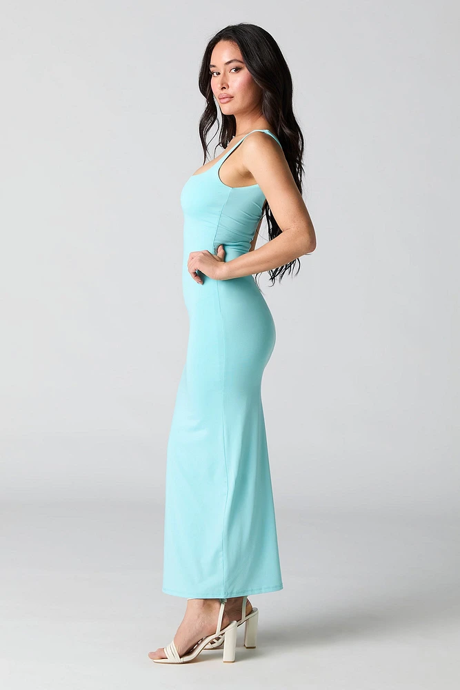 Robe maxi Contour à encolure carrée et bonnets intégrés