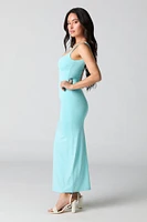 Robe maxi Contour à encolure carrée et bonnets intégrés
