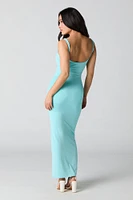 Robe maxi Contour à encolure carrée et bonnets intégrés