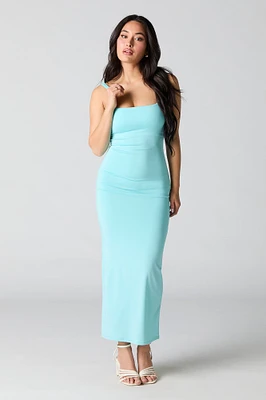 Robe maxi Contour à encolure carrée et bonnets intégrés