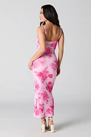 Contour Square Neck Maxi Dress with Built-In Cups
