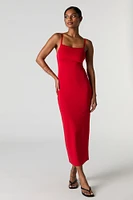 Contour Lace Trim Midi Dress