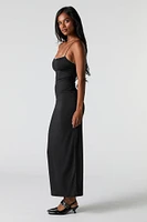 Lace Bow Trim Maxi Dress