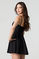 Eyelet Corset Mini Dress