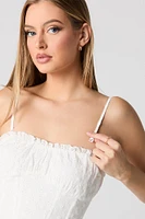 Minirobe corset avec oeillets