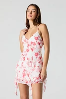 Chiffon Ruffled Mini Dress
