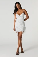 Chiffon Ruffled Mini Dress