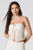 Crochet Knit Flyaway Tube Top