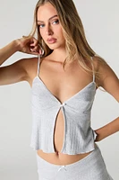 Camisole fluide en tricot de pointelle